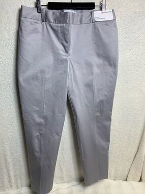 Liz Claiborne Light Gray Emma Slim Leg Ankle Pants